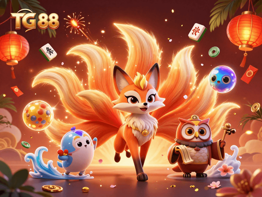 Experience winning excitement at TG 88 with colorful spirit elements and vibrant casino decorations.