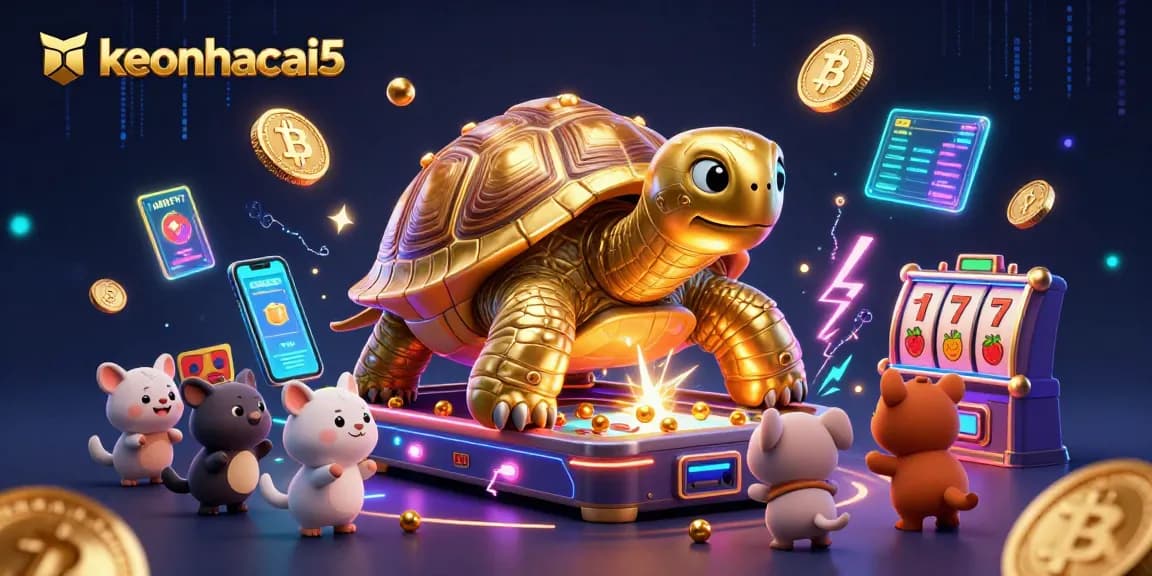 Experience excitement with keonhacai5 in a colorful, action-packed casino scene.