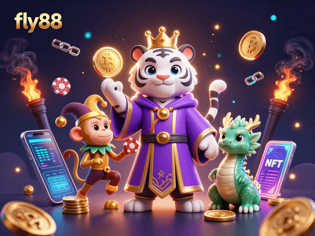 Experience thrilling play at fly88 with an extraordinary 3D casino world highlighting captivating characters and vibrant game elements.