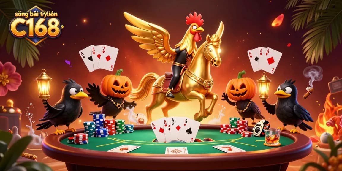 Experience the allure of sòng bài trực tuyến C168 with vibrant gaming elements and action