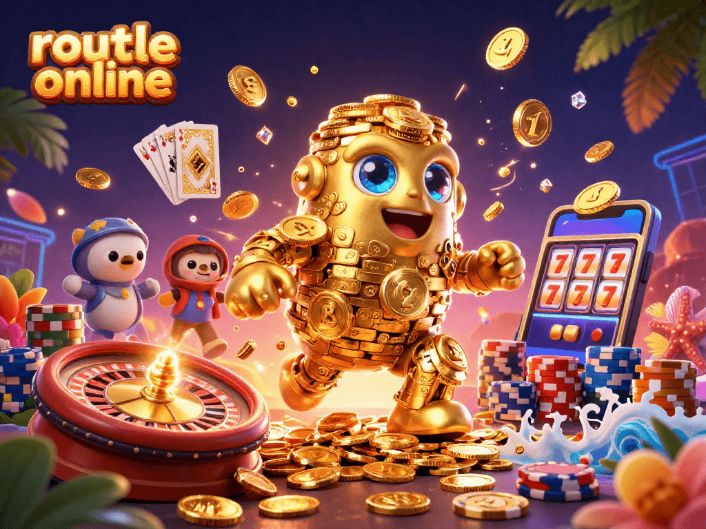 Experience thrilling roulette online action with vibrant 3D characters and a dynamic casino scene.