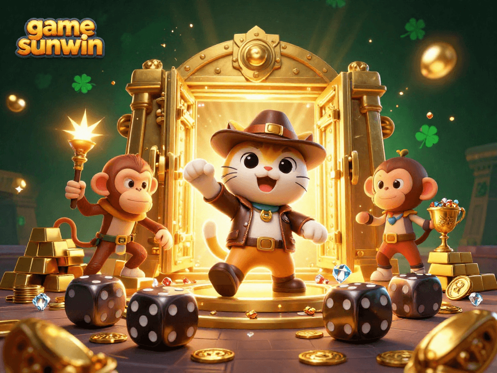 Engage in game sunwin as the adventurous cat uncovers treasures in a thrilling casino adventure.