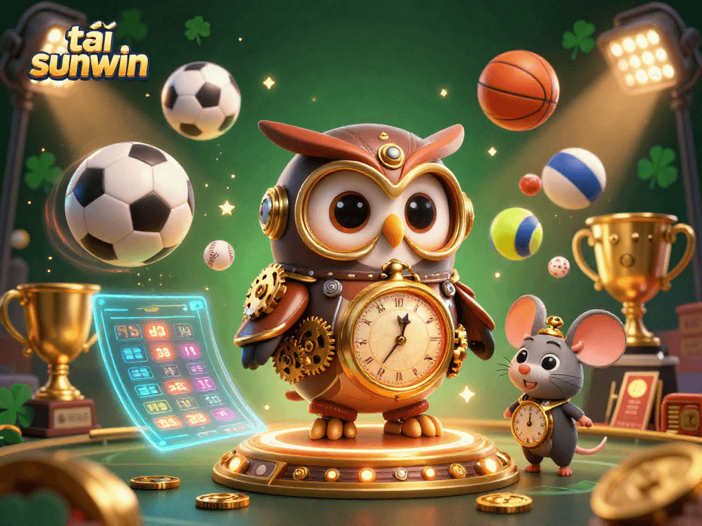Engage in thrilling gaming with tải sunwin featuring a dynamic casino scene filled with sports elements.