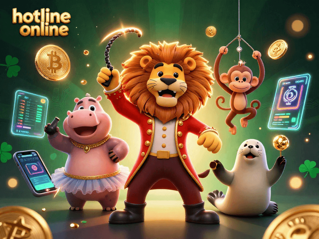 Engage with hotline online as you spin for fortune alongside vibrant casino characters.