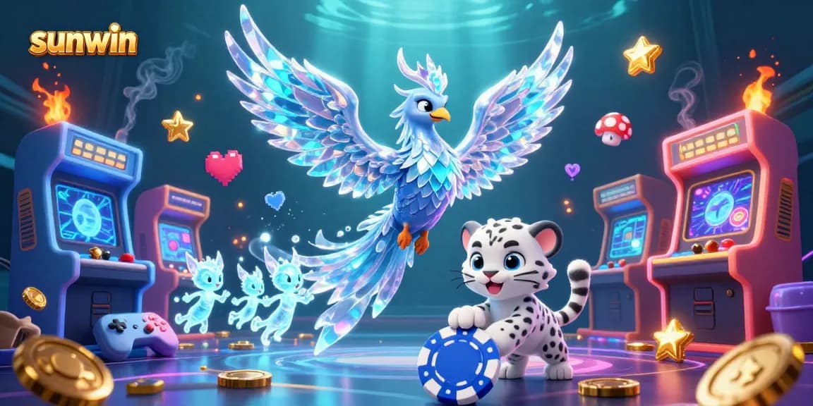 Engage in thrilling games at sunwin featuring a colorful 3D casino world.