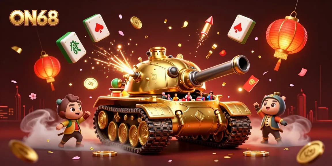 Spin the fortune at ON68 with an immersive casino experience in a golden beetle tank!