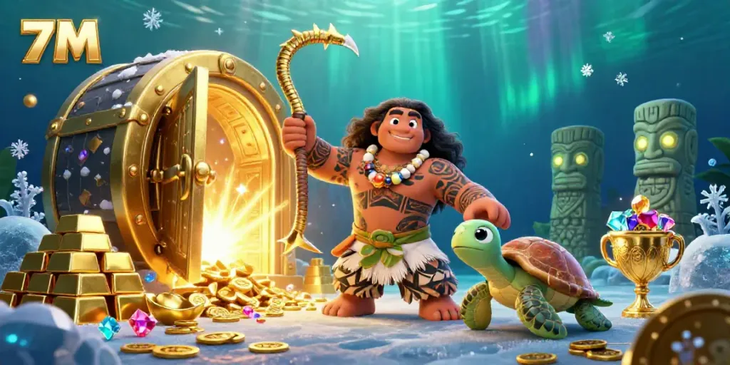 Engage with 7M through vibrant illustrations of fun gambling adventures in a colorful, interactive scene.