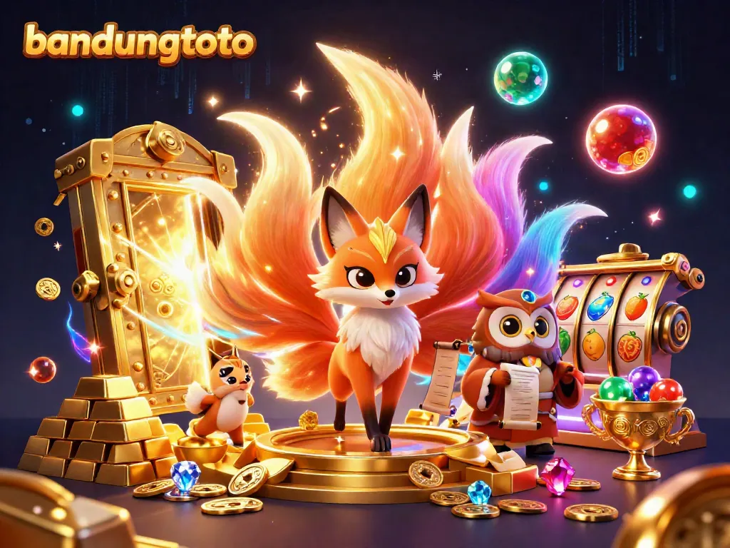Experience the thrilling atmosphere of bandungtoto with dynamic gaming elements illuminating the scene.