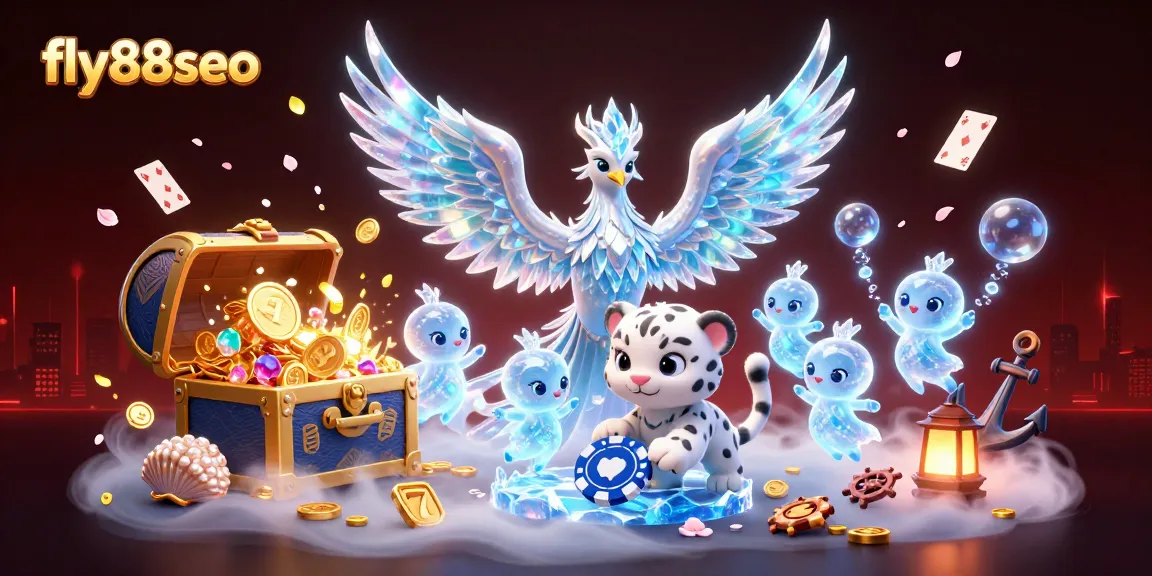 Experience thrilling gameplay with fly88seo's ice-themed casino adventure featuring vibrant characters.