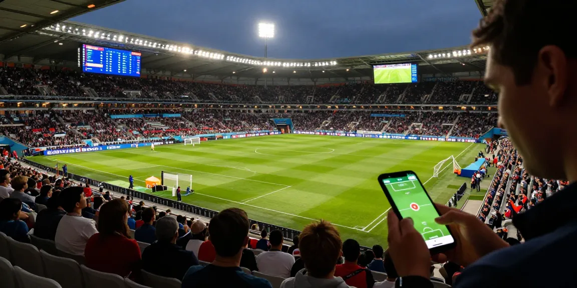 Live World cup - Cabong TV scene featuring football matches, betting predictions, and expert sports analysis in a vibrant stadium atmosphere.