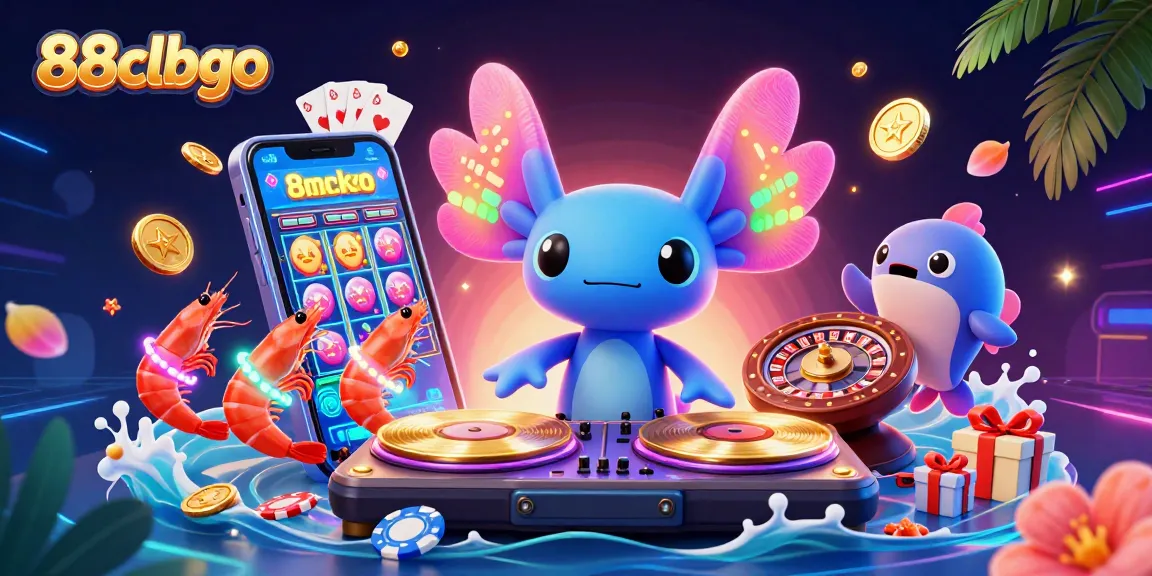 Experience the thrill of 88clbgo with vibrant casino-themed 3D art, showcasing engaging characters and fun elements.