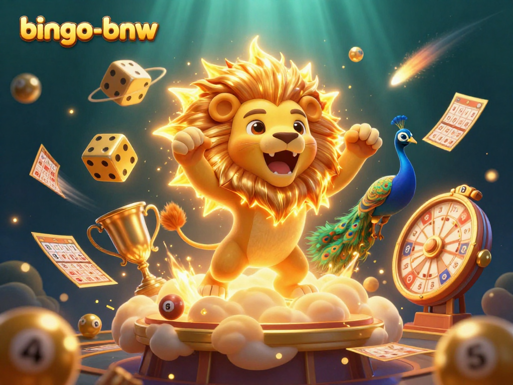 Experience thrilling bingo excitement with bingo-bnw in a vibrant, dynamic 3D illustration.