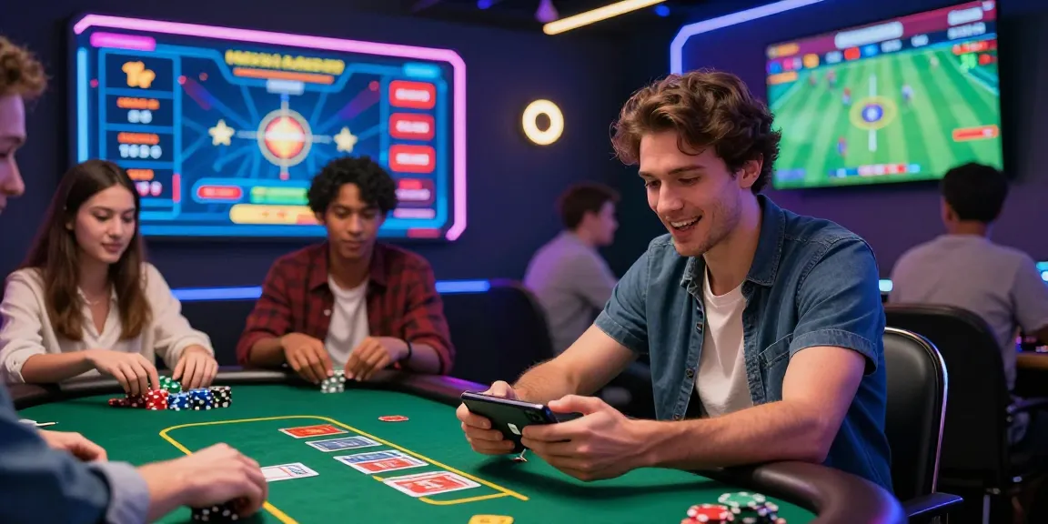 78win online gambling scene with players engaging in casino games and sports betting in a modern digital environment.