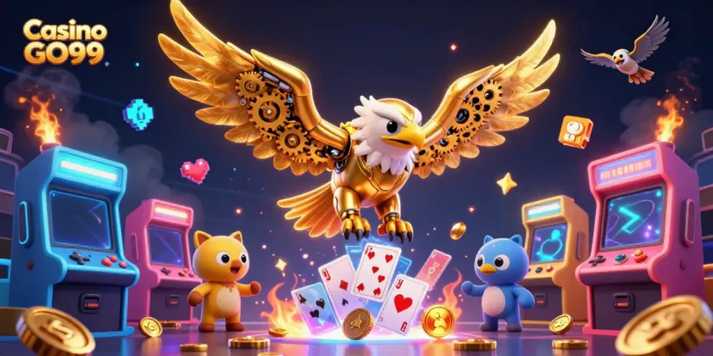 Experience the thrill of Casino GO99 with dynamic gaming elements and captivating characters.