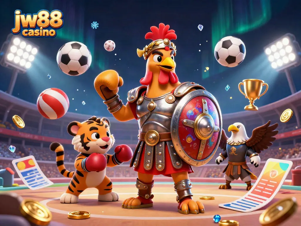 Engage with the vibrant world of jw88 casino and experience thrilling gameplay in a dynamic, action-packed scene.