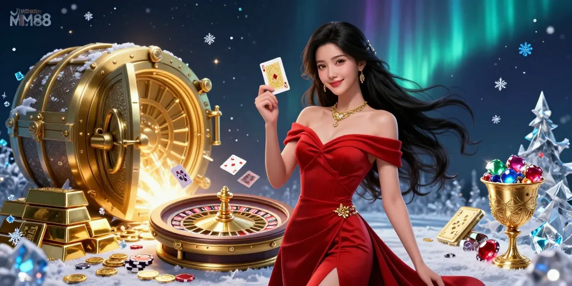 Engage with exciting experiences at Website MM88 featuring vibrant scenes of games and gold.