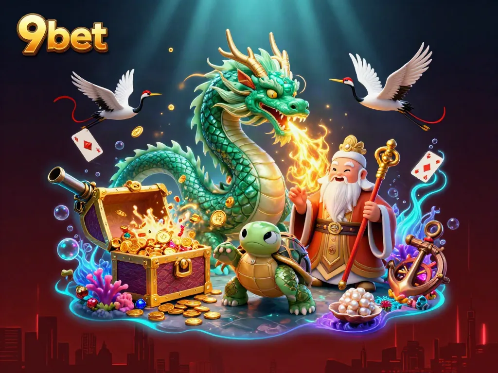 Engage in exhilarating games at 9bet, featuring vibrant dragons and lucky elements!