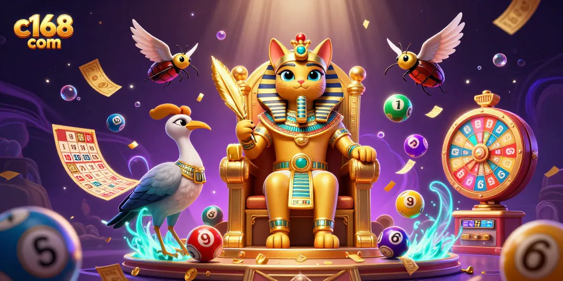Experience the excitement of c168 com with colorful lottery elements and an engaging Egyptian theme.