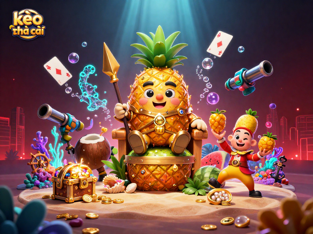Engage in thrilling casino action with kèo nhà cái and vibrant underwater treasures and characters.