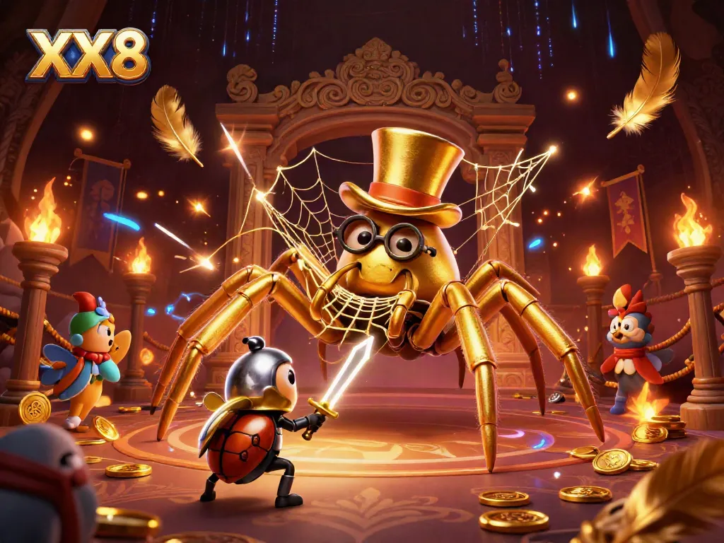 Engage in the dynamic world of XX8 with this vibrant casino-themed illustration showcasing adventure.
