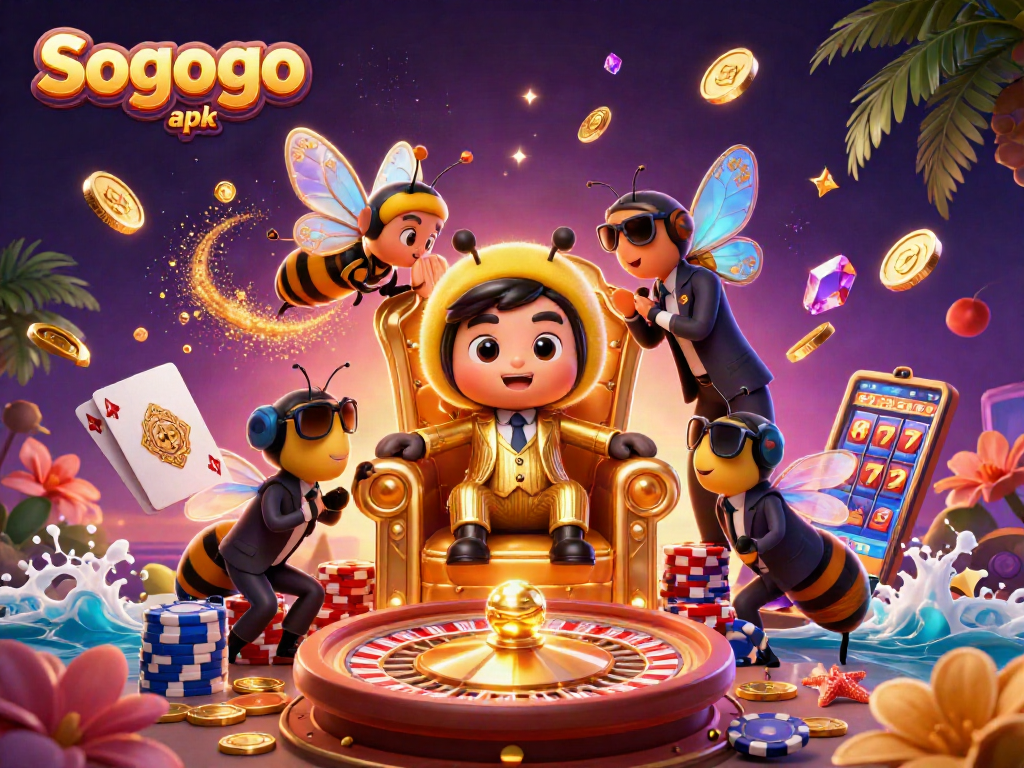Engage with Sogogo apk's thrilling gaming features in this vibrant casino scene.
