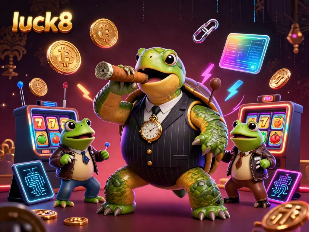 Experience the thrill at luck8 casino with a vibrant scene featuring animated characters and dynamic games.