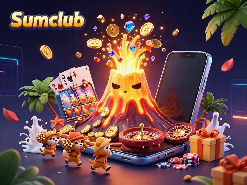 Immerse in the Sumclub experience with vibrant slot games, cash eruptions, and joyous treasure explorers!