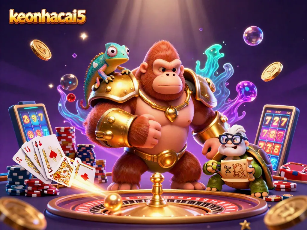 Engage with keonhacai5 for thrilling sports betting action, featuring dynamic casino elements.