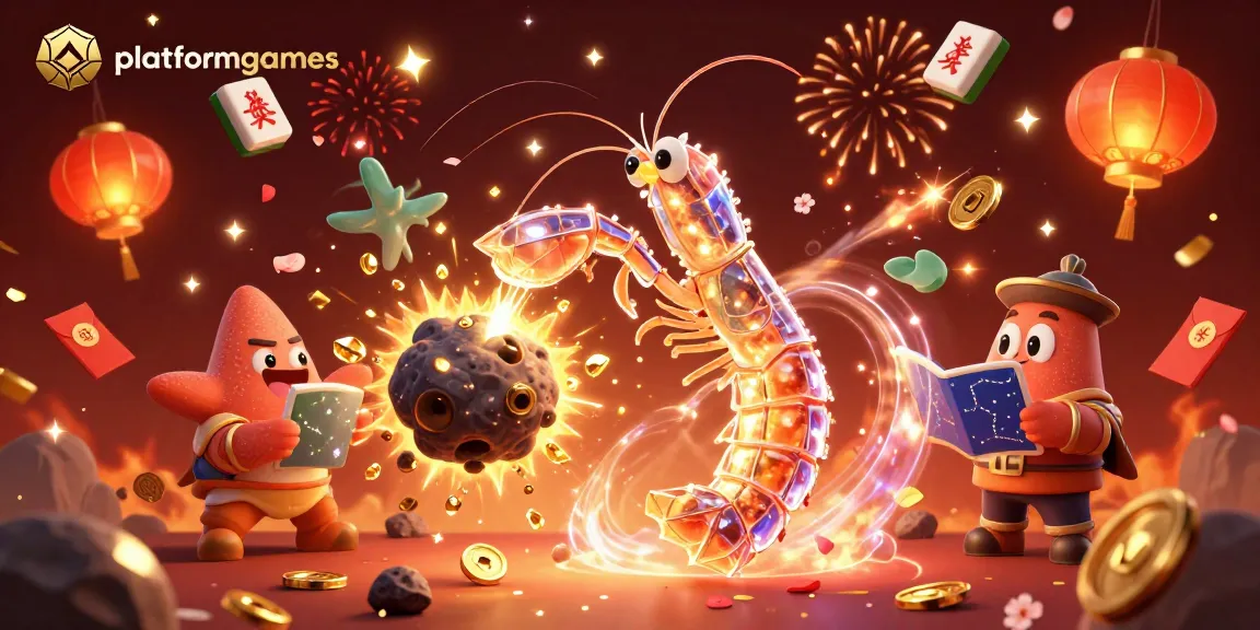 Engage in high-speed gameplay with platformgames featuring a galactic mantis shrimp.