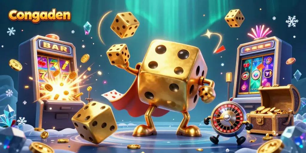 Experience the thrill of betting with Congaden's vibrant, dynamic casino illustrations, capturing excitement and action.