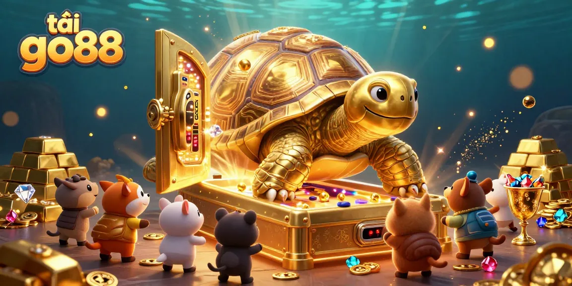 Play tải go88 with vibrant golden tortoise pinball, treasures, and lively excitement