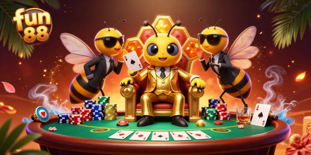 Engage with fun 88 at a vibrant poker scene, featuring exciting gameplay and dynamic characters.