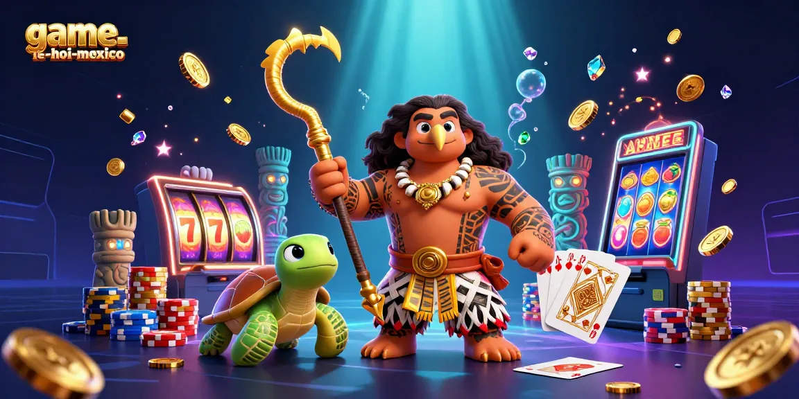 Engage with game-le-hoi-mexico, featuring vibrant 3D slots, dynamic characters, and colorful casino elements.