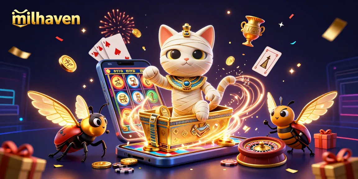 Experience thrilling gameplay at milhaven with a vibrant casino scene bursting with excitement.