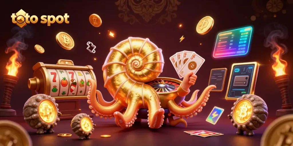 Engage with thrilling toto slot action featuring a golden nautilus roulette and vibrant game elements