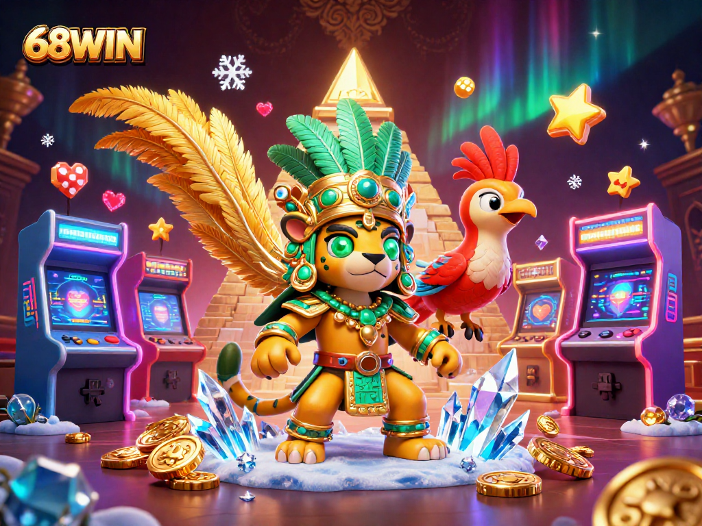 Experience thrilling gaming at 68WIN with vibrant, dynamic casino elements and immersive atmosphere.