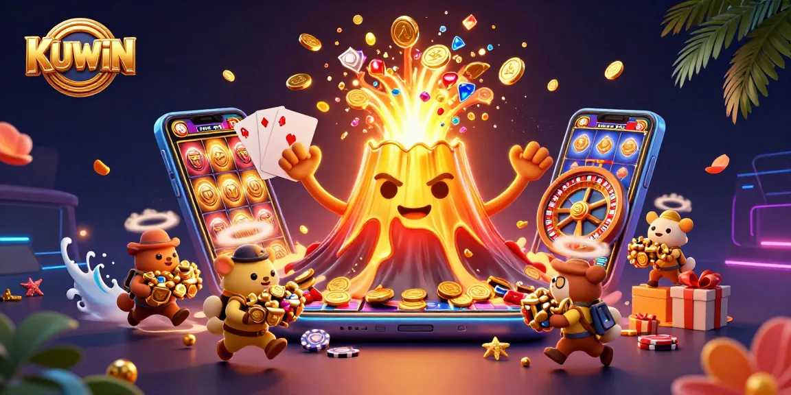 KUWIN offers thrilling online casino excitement with golden treasures and vibrant gaming elements.