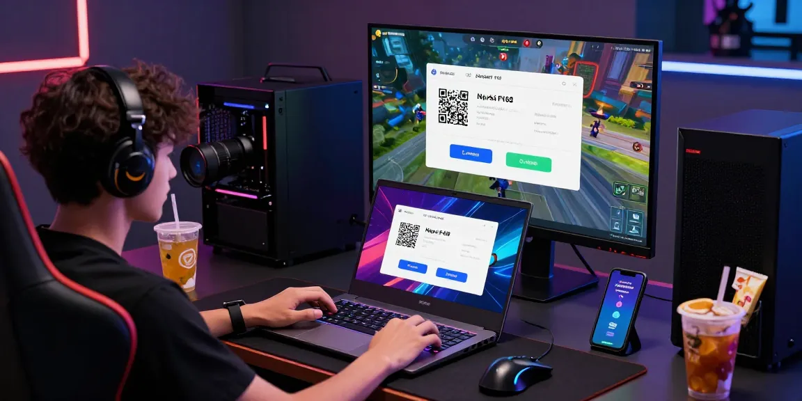 Nạp Tiền F168 process in an engaging digital gaming workspace with vibrant graphics and modern tech.