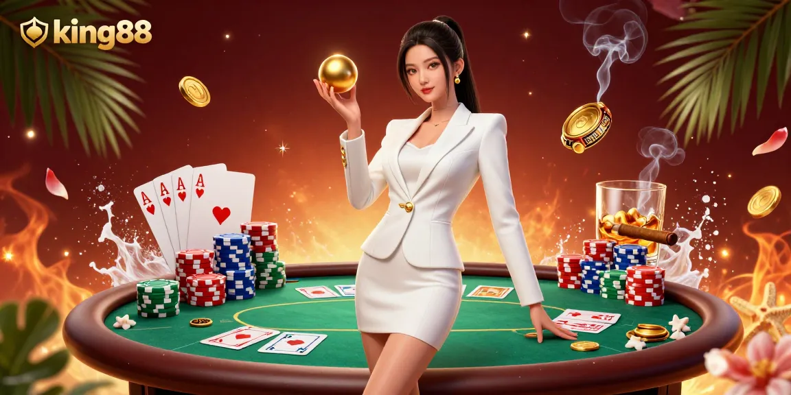 Experience the excitement of king88 casino with vibrant games and luxurious settings, capturing thrilling moments.