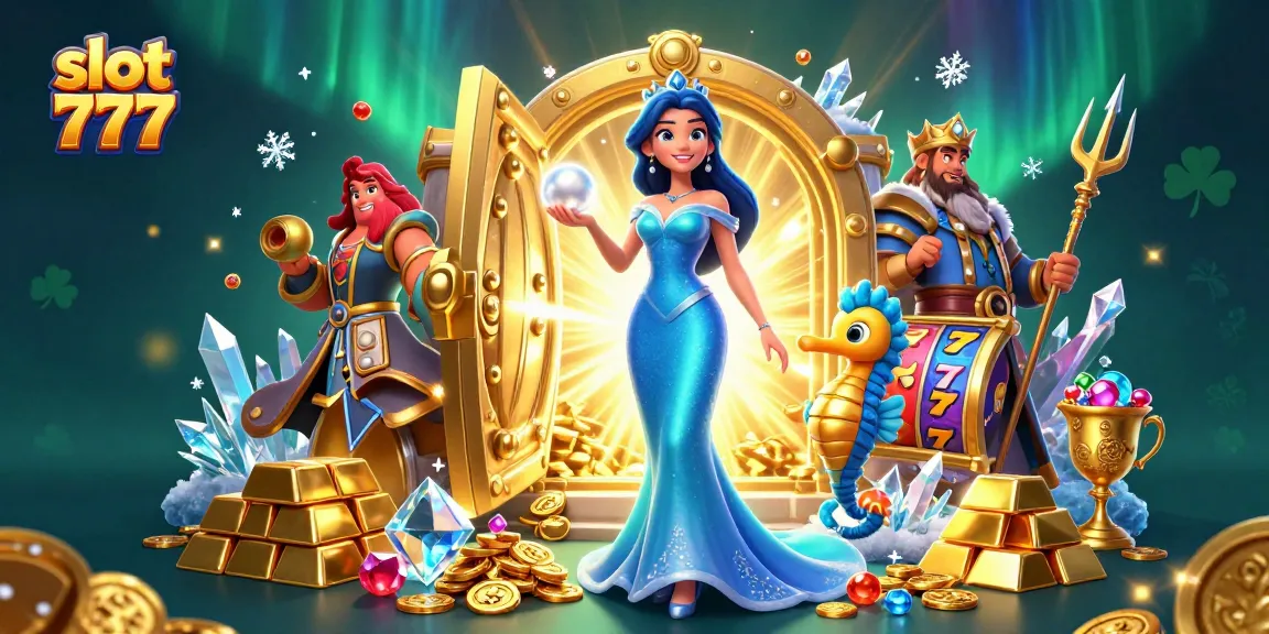 Experience the thrill of slot 777 with stunning visuals of jackpots and treasures!