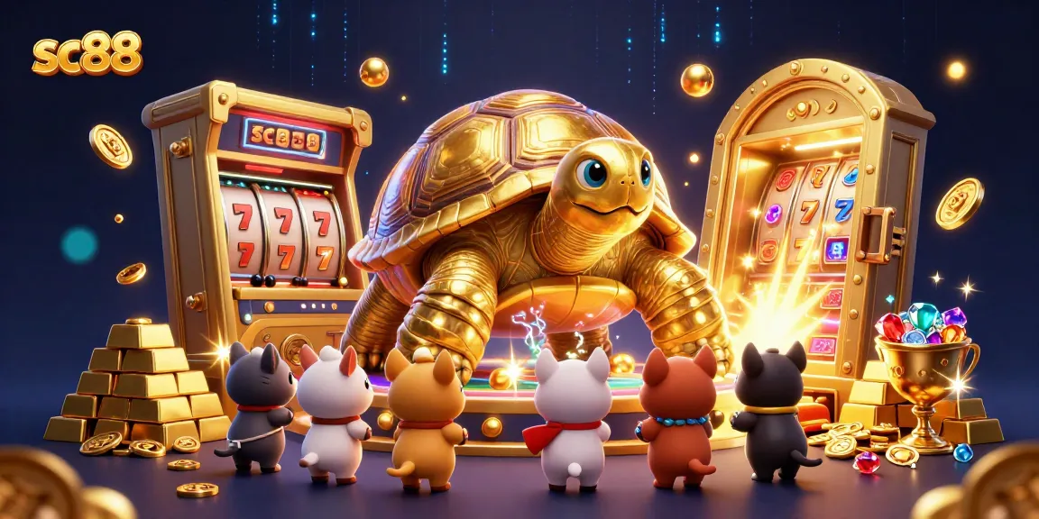 Experience thrilling gameplay at sc88 with a vibrant 3D casino scene filled with excitement and rewards.