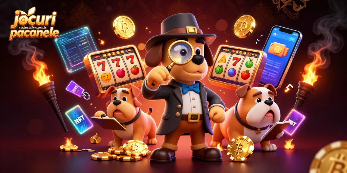 Joacă jocuri casino online gratis păcănele cu detective 3D și monede strălucitoare!