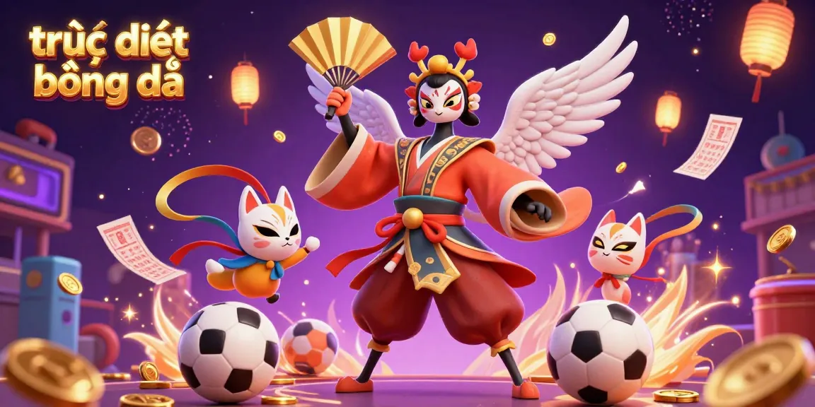 Engage in trực tiếp bóng đá with immersive sports betting excitement illustrated with vibrant characters and dynamic elements.