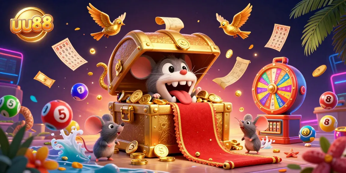 Engage with exciting uu88 gaming through a vibrant casino illustration with rich rewards.