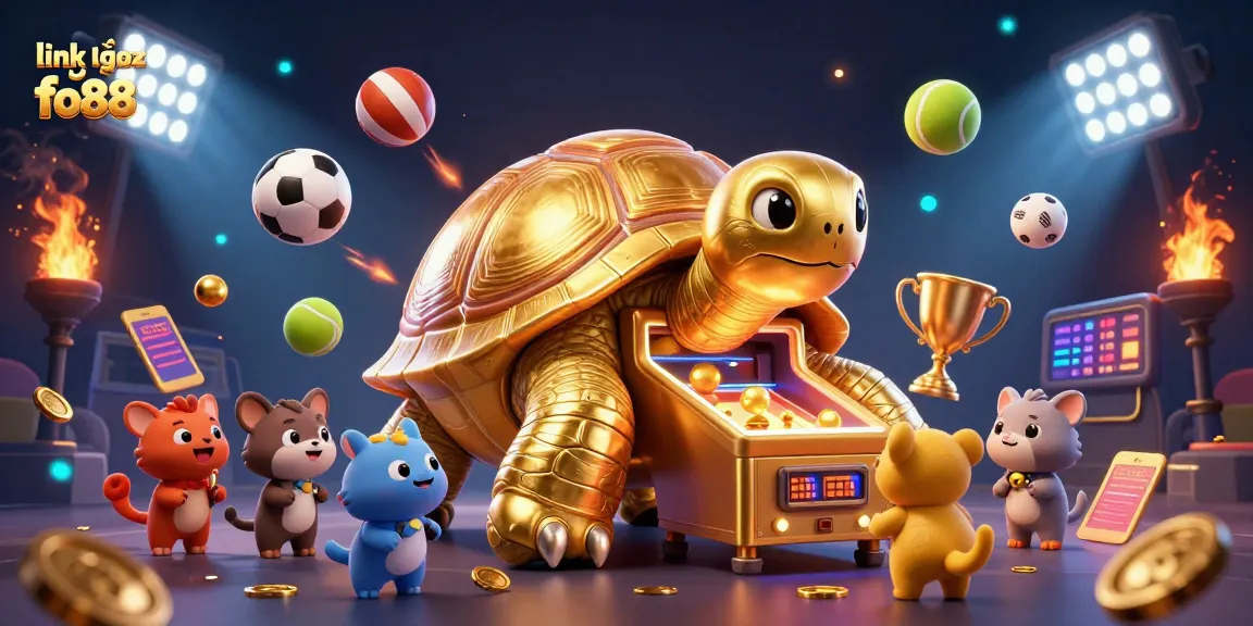 Experience thrilling excitement at link vào fo88 with this vibrant 3D casino illustration filled with dynamic gaming elements.