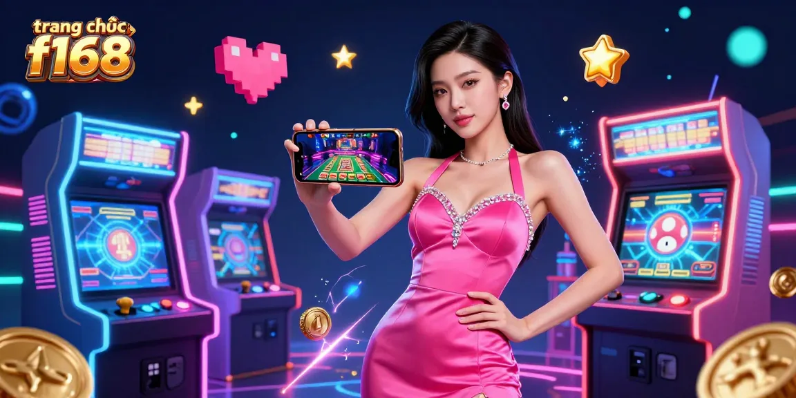 Engage with thrilling game strategies on trang chủ f168, showcasing a vibrant casino scene with a confident player.