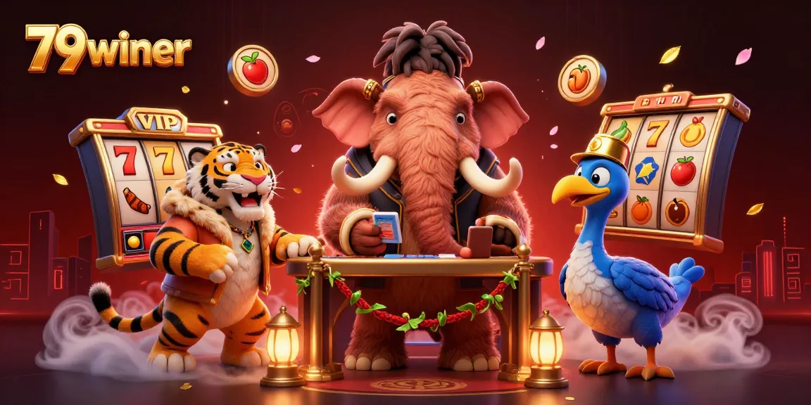 Experience thrilling gameplay with 79winer featuring a vibrant 3D casino scene with dynamic slot elements.