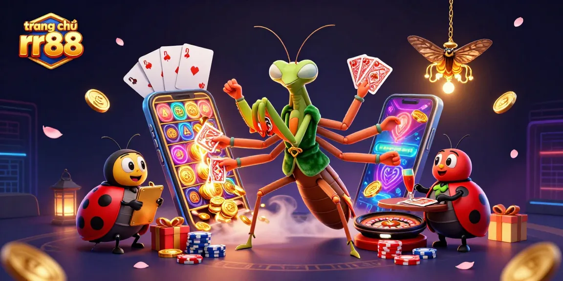 Experience the thrills of trang chủ rr88 with vibrant casino elements and dynamic 3D characters.