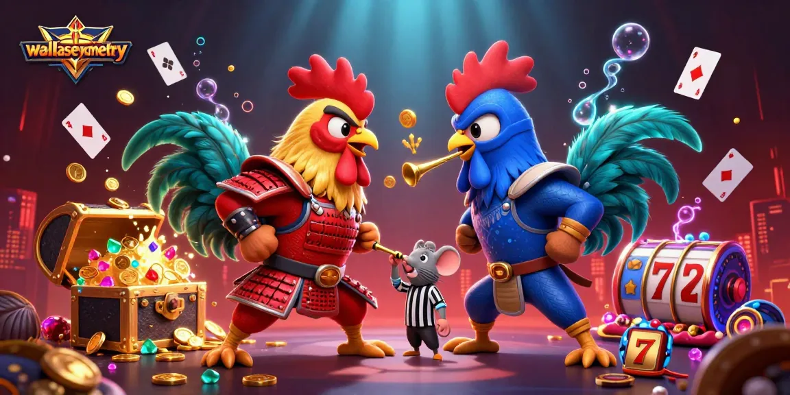 Engage with wallaseycemetery's thrilling casino experience featuring fighting roosters and colorful gems.