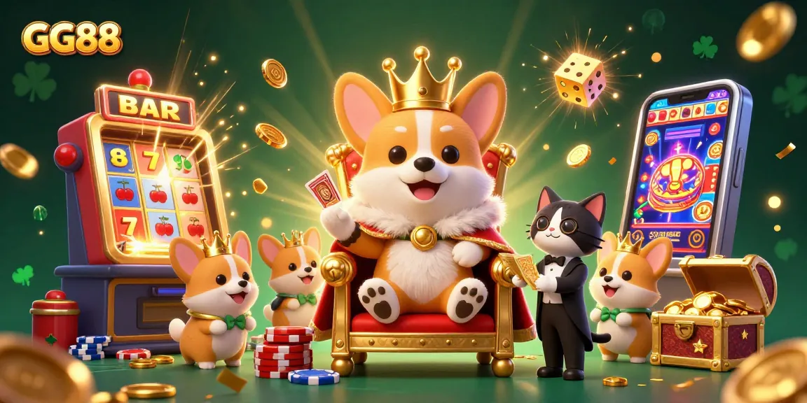 Win big at GG88 with animated casino fun featuring colorful characters and lively game elements.